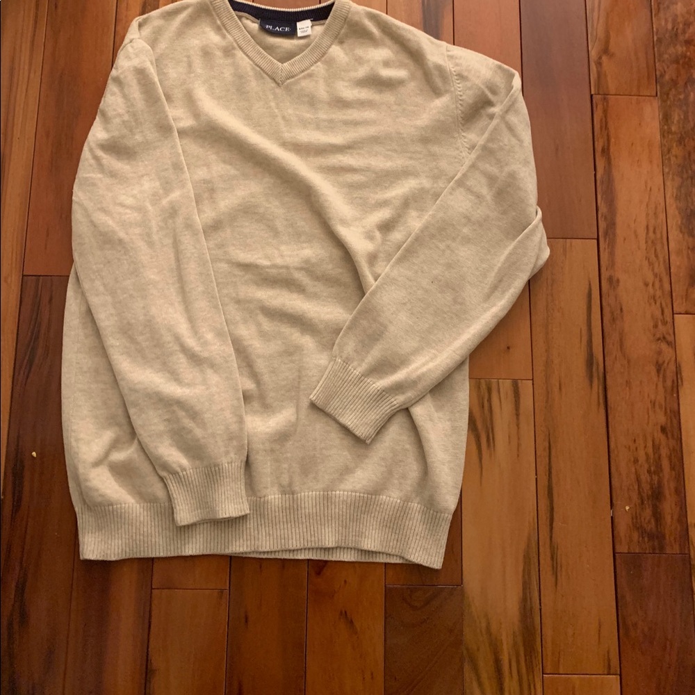 Children’s Place beige sweater boys xxl - Picture 3 of 4